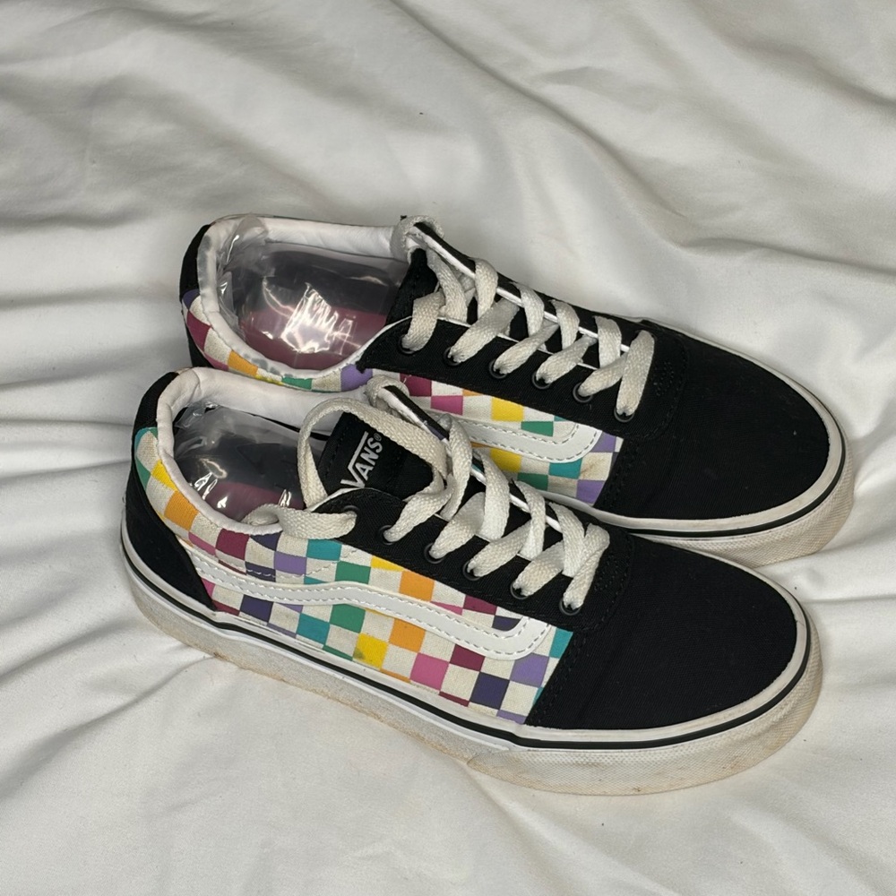 Vans Kids Colorful Checkered Sneakers